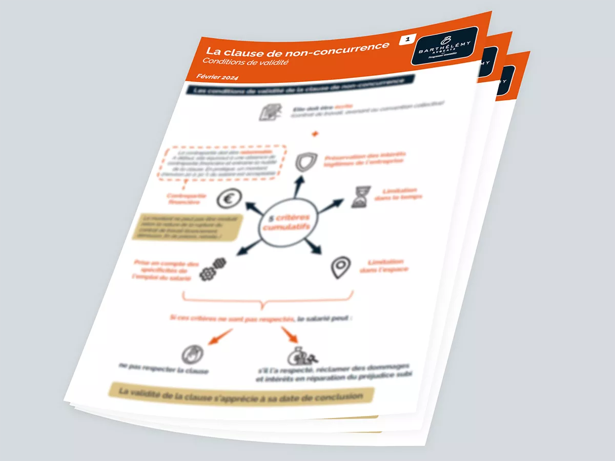 Image illustrant l'infographie Kit - Clause de non-concurrence