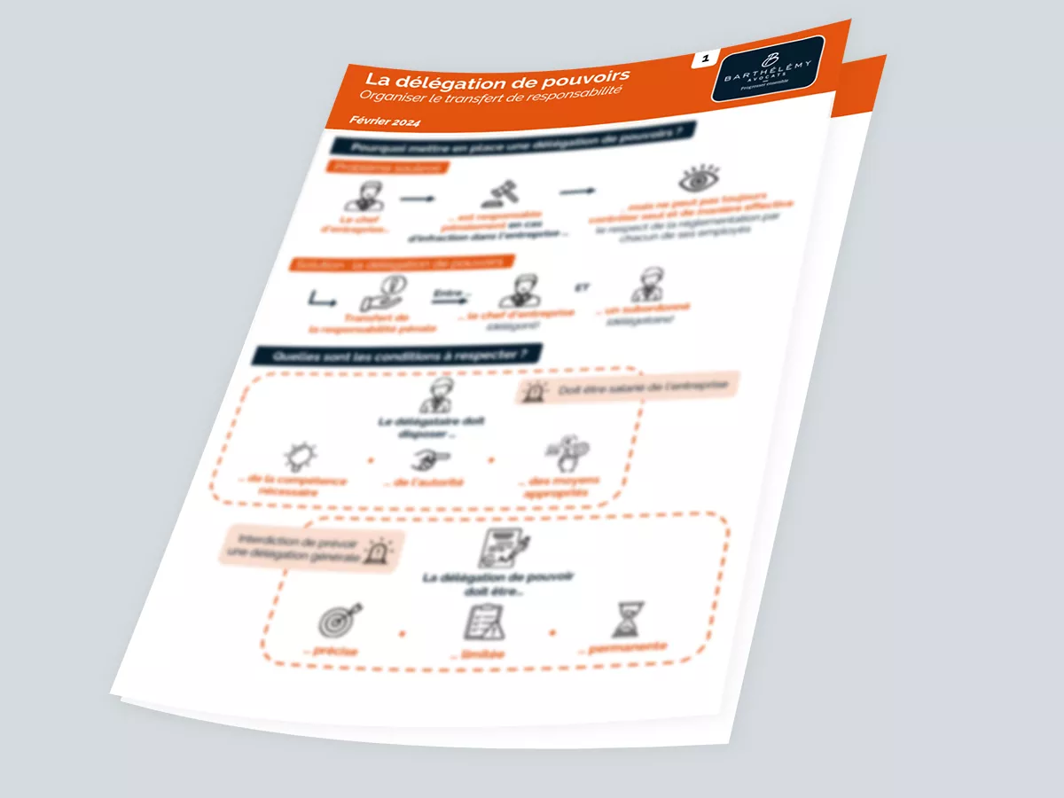 Image illustrant l'infographie Kit - Délégation de pouvoirs