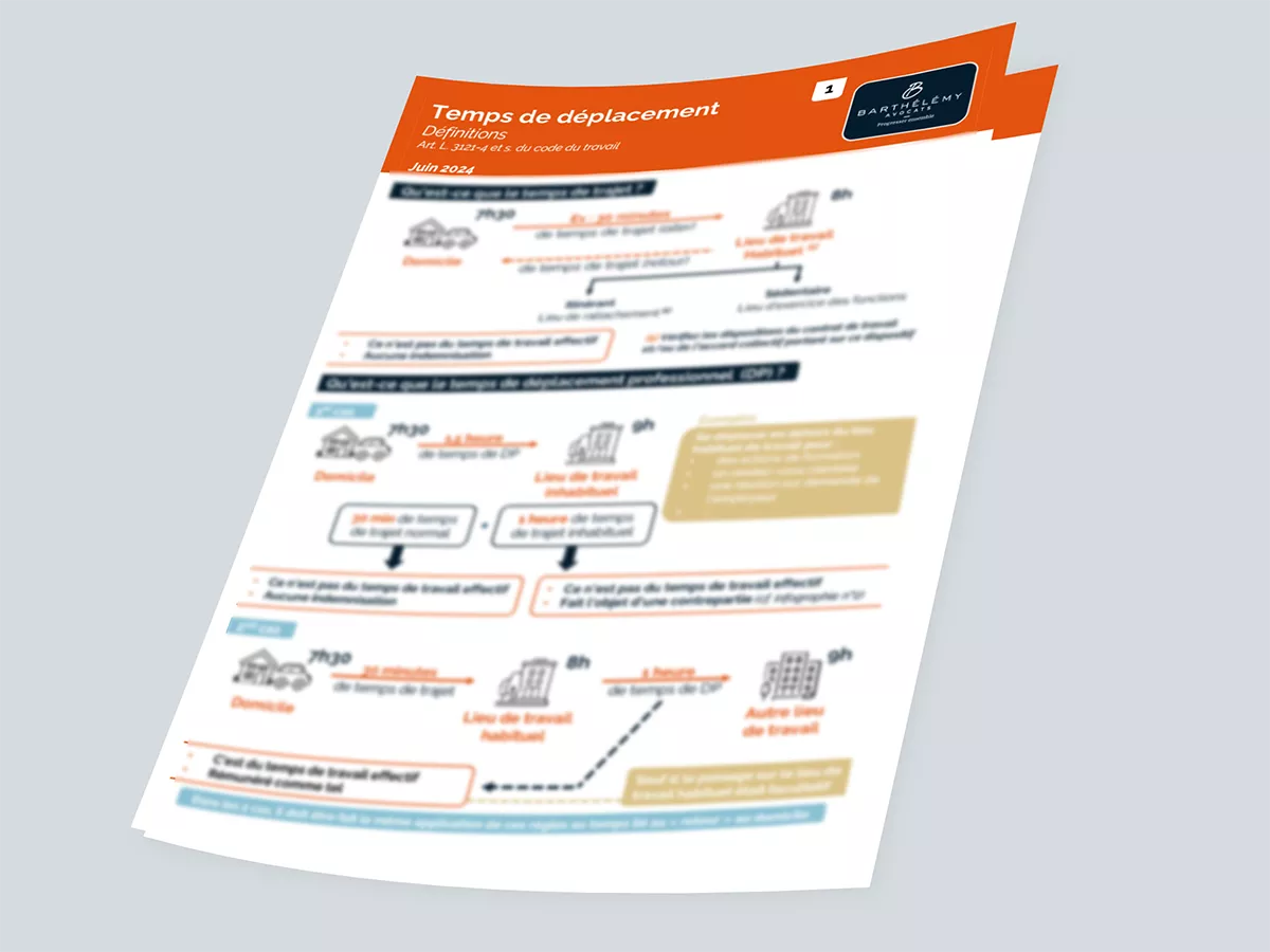 Image illustrant l'infographie Temps de déplacement